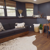 Antique Heart Pine LLP303 in a remodeled living room designed by Lil Jon and Anitra Mecadon