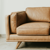 Beige leather couch