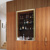 Wood cabinet with built-in bar