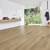 Van Gogh Canadian Urban Oak mid brown LVT flooring laid in a bathroom