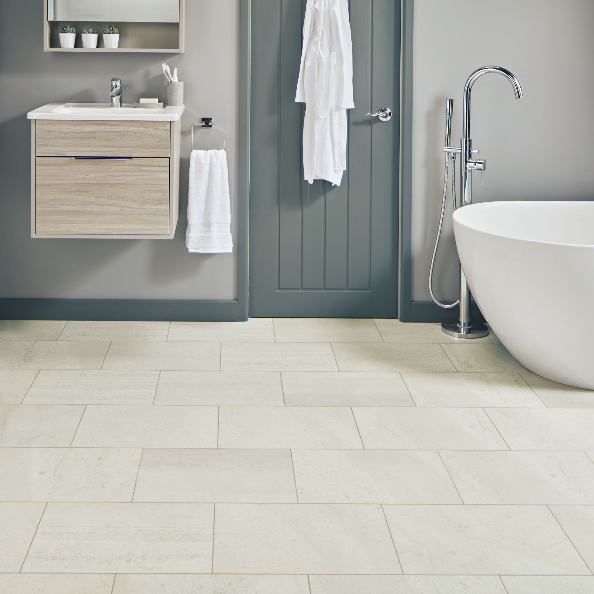 Knight Tile Rigid Core | Honed Oyster Slate SCB-ST17-G