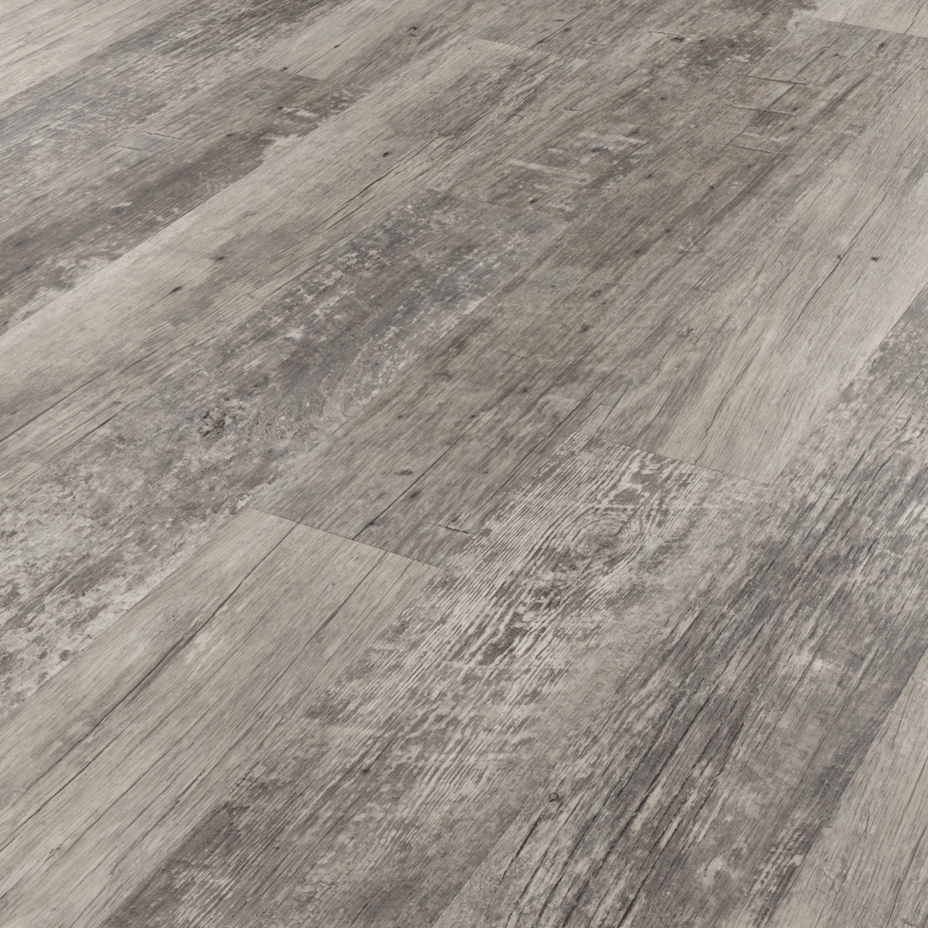 Angled overhead photo of Aged Redwood LVT flooring by Karndean
